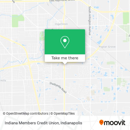 Indiana Members Credit Union map