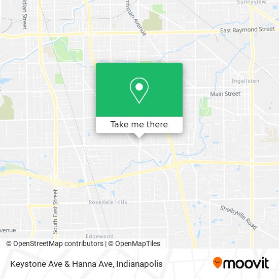 Mapa de Keystone Ave & Hanna Ave