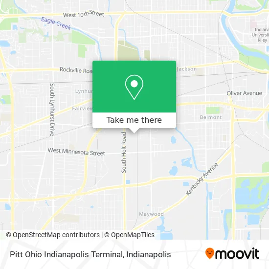 Pitt Ohio Indianapolis Terminal map