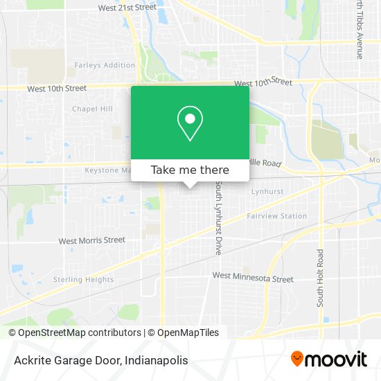 Ackrite Garage Door map