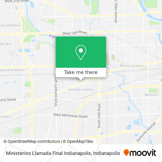 Ministerios Llamada Final Indianapolis map