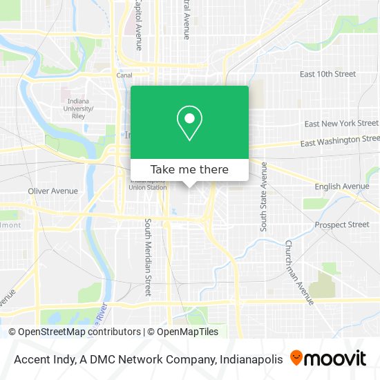 Mapa de Accent Indy, A DMC Network Company