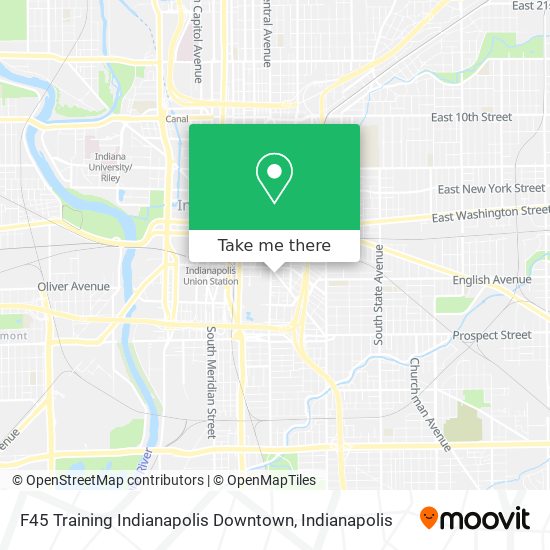 Mapa de F45 Training Indianapolis Downtown