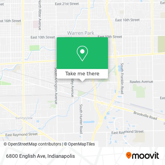6800 English Ave map