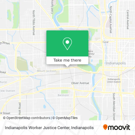 Mapa de Indianapolis Worker Justice Center