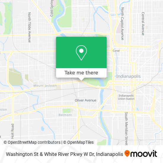 Mapa de Washington St & White River Pkwy W Dr