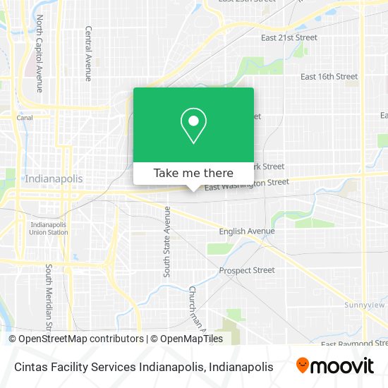 Cintas Facility Services Indianapolis map