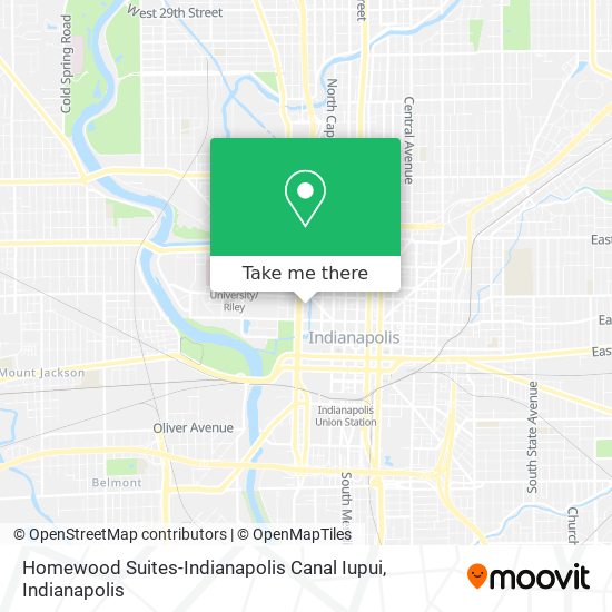 Homewood Suites-Indianapolis Canal Iupui map