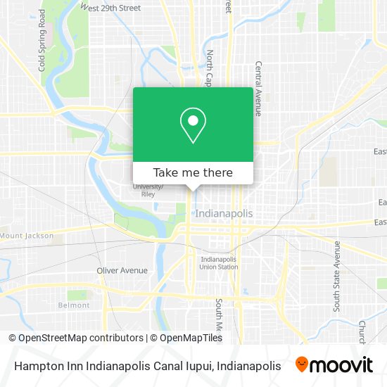 Mapa de Hampton Inn Indianapolis Canal Iupui