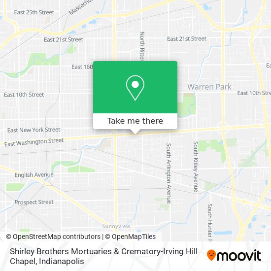 Shirley Brothers Mortuaries & Crematory-Irving Hill Chapel map