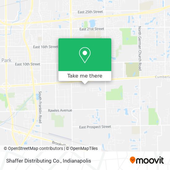 Shaffer Distributing Co. map