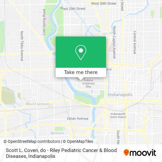 Scott L. Coven, do - Riley Pediatric Cancer & Blood Diseases map
