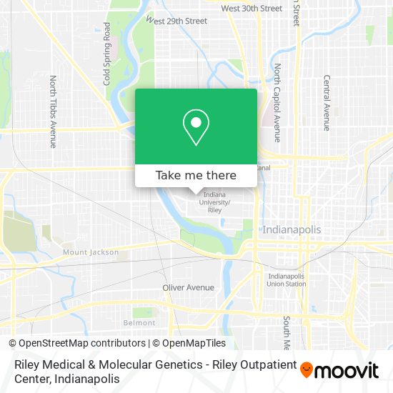 Mapa de Riley Medical & Molecular Genetics - Riley Outpatient Center