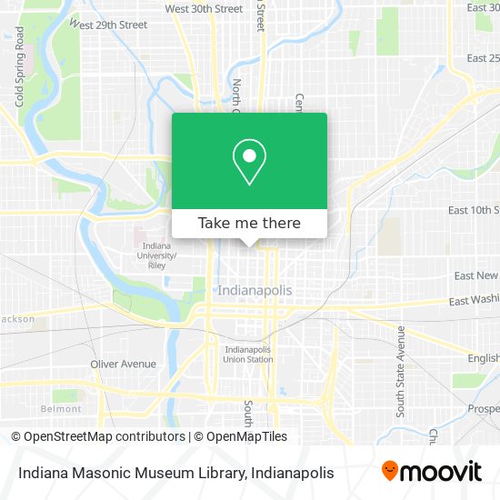 Indiana Masonic Museum Library map