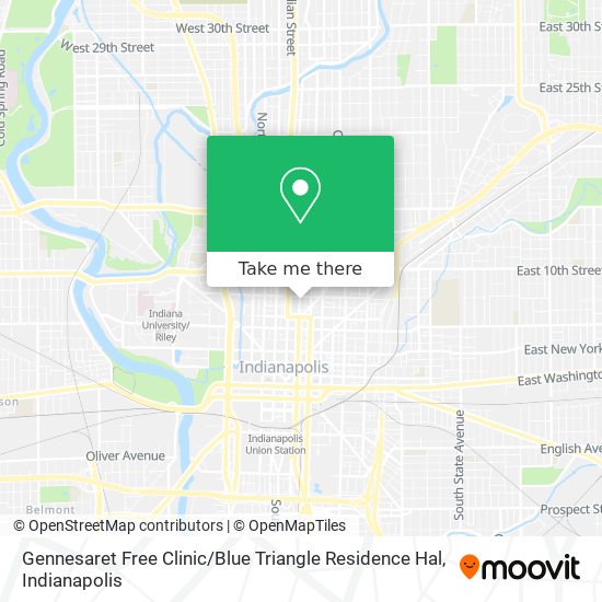 Gennesaret Free Clinic / Blue Triangle Residence Hal map