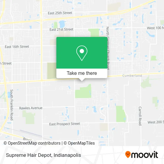 Supreme Hair Depot map