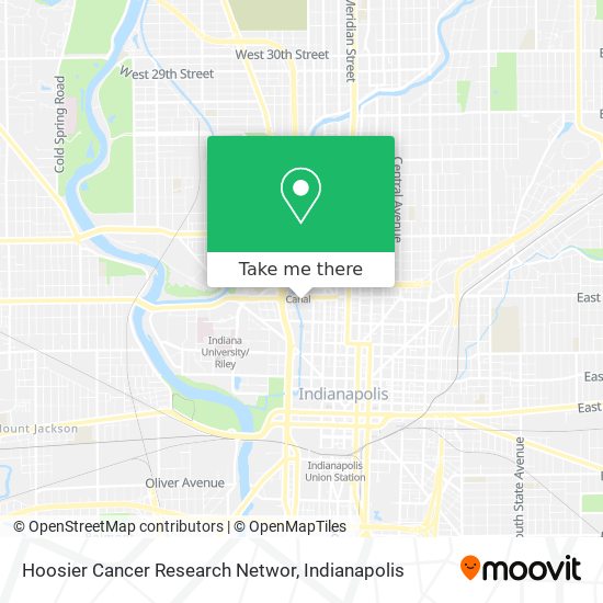 Hoosier Cancer Research Networ map