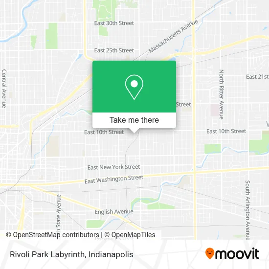 Rivoli Park Labyrinth map