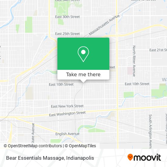 Bear Essentials Massage map
