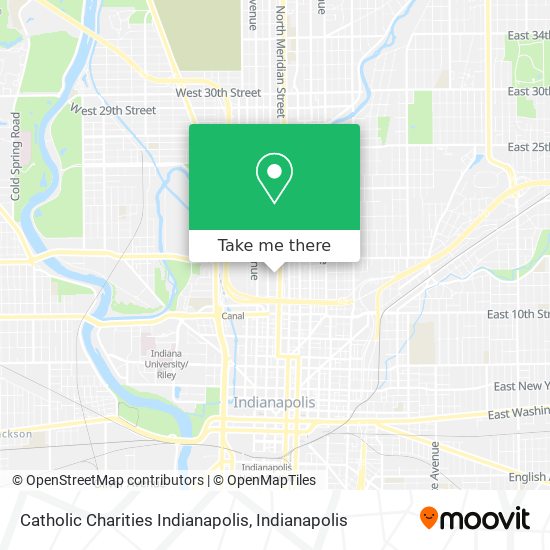 Catholic Charities Indianapolis map