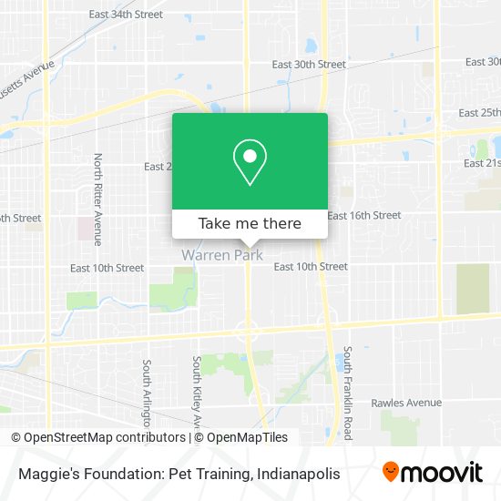 Maggie's Foundation: Pet Training map
