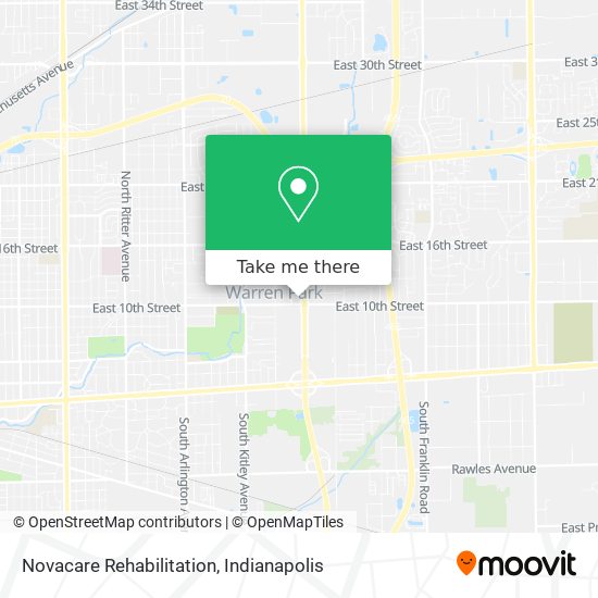 Novacare Rehabilitation map