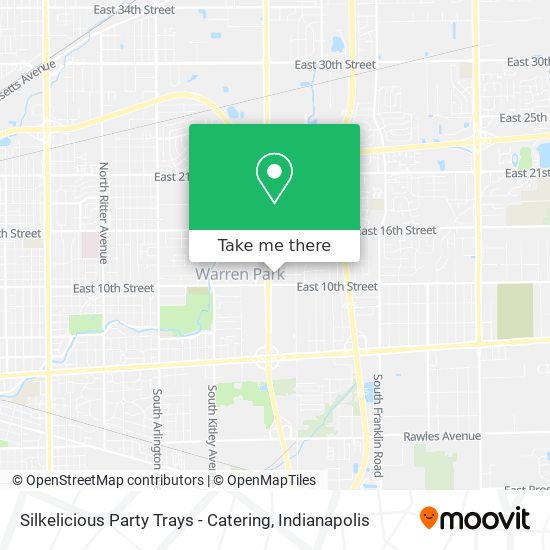 Silkelicious Party Trays - Catering map