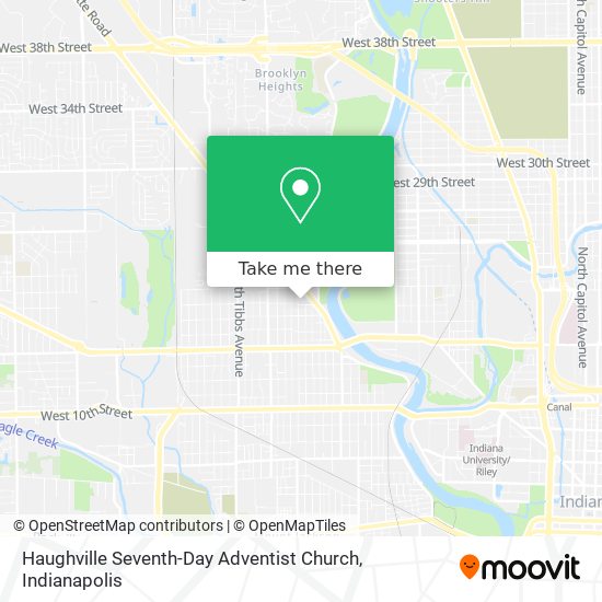 Haughville Seventh-Day Adventist Church map