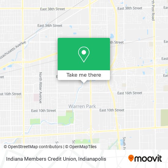 Mapa de Indiana Members Credit Union