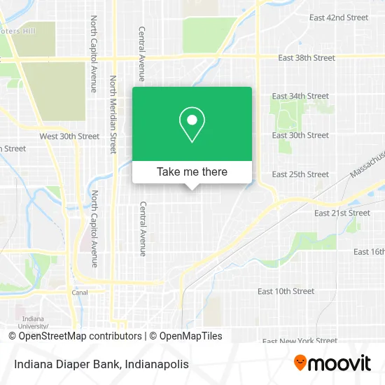 Indiana Diaper Bank map