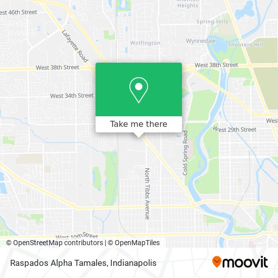 Raspados Alpha Tamales map