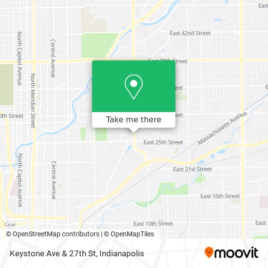 Keystone Ave & 27th St map