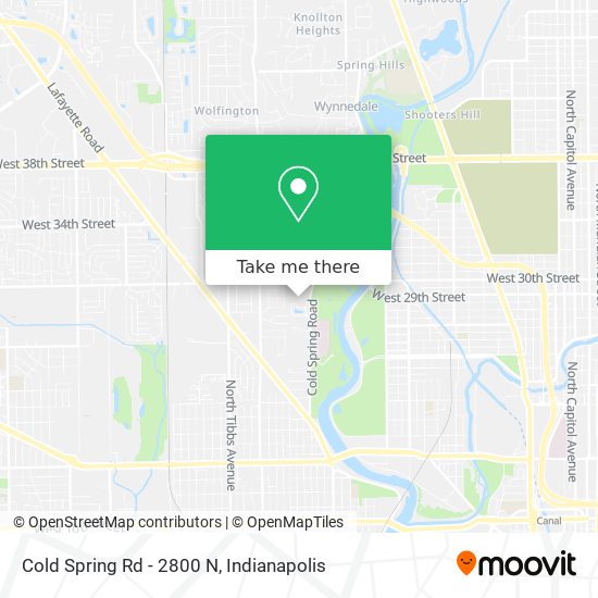Cold Spring Rd - 2800 N map