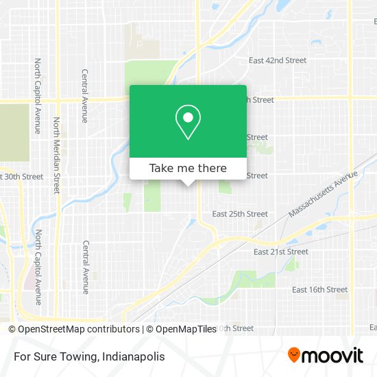 For Sure Towing map