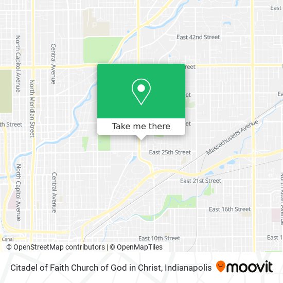 Citadel of Faith Church of God in Christ map
