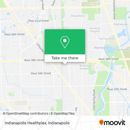 Mapa de Indianapolis Healthplex