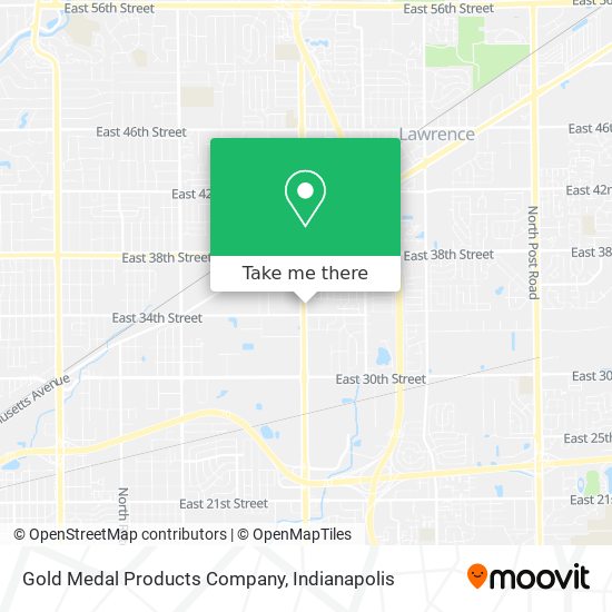 Mapa de Gold Medal Products Company