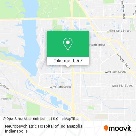 Neuropsychiatric Hospital of Indianapolis map