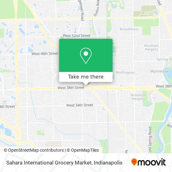 Sahara International Grocery Market map