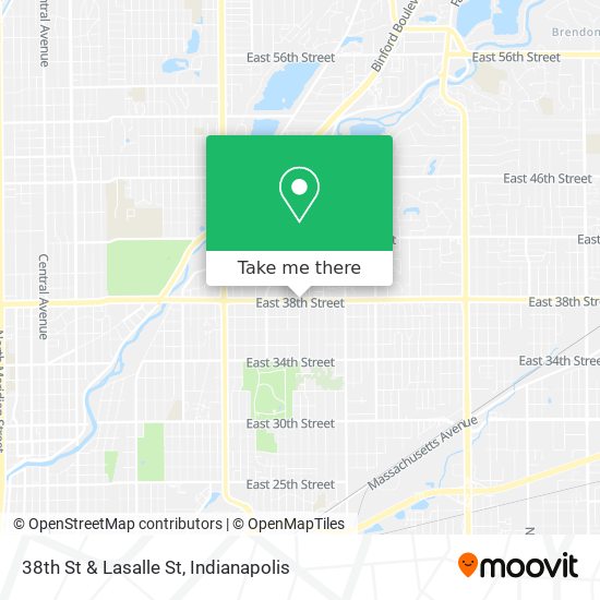 38th St & Lasalle St map