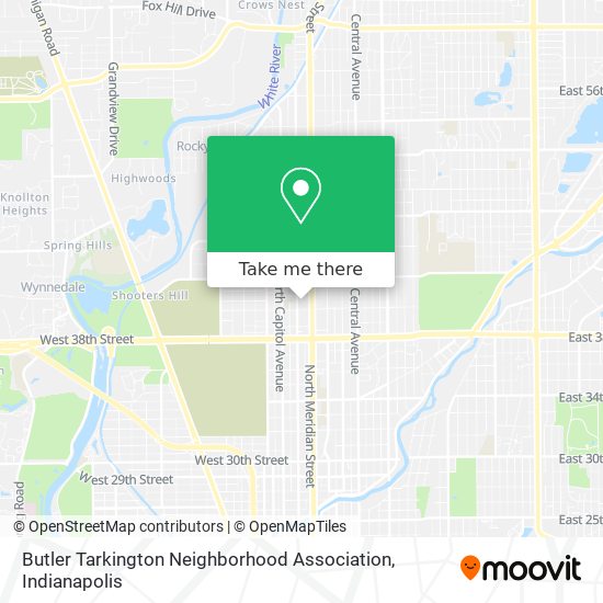 Mapa de Butler Tarkington Neighborhood Association