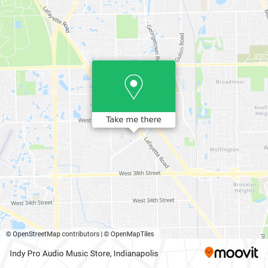 Indy Pro Audio Music Store map