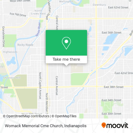 Womack Memorial Cme Church map