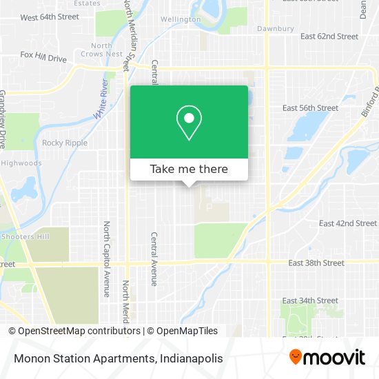 Monon Station Apartments map