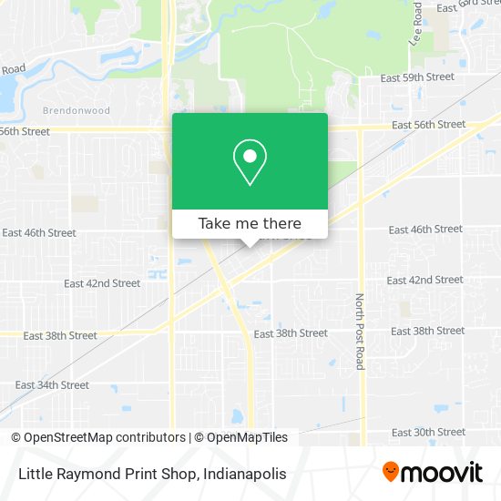 Little Raymond Print Shop map