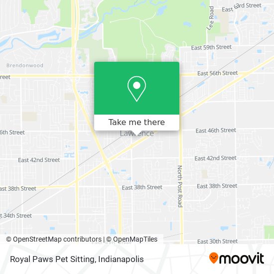 Mapa de Royal Paws Pet Sitting