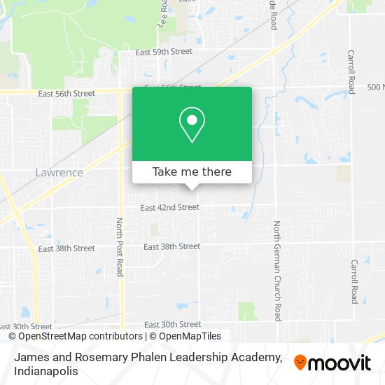 Mapa de James and Rosemary Phalen Leadership Academy