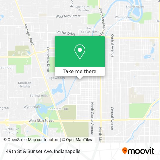 49th St & Sunset Ave map