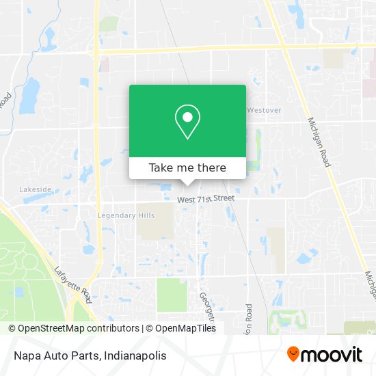 Napa Auto Parts map