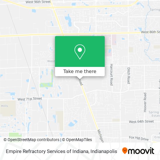 Empire Refractory Services of Indiana map